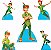 Peter Pan Kit 1 Display de Chão 4 de Mesa Festa Cenários Totens - Imagem 1