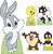 Looney Tunes 1 Display de Chão e 4 de Mesa - Imagem 1