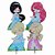 Princesas Cut 4 Displays - Imagem 1