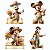 Mickey Fazendeiro 4 Displays 25cm - Imagem 1