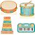 Instrumentos Musicais 4 Displays 25cm - Imagem 3