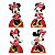 Minnie Vermelha 4 Displays 25cm - Imagem 1
