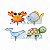 Fundo do Mar Maculino Aquarelado 4 Displays - Imagem 1