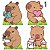 Capivara 4 Displays 25cm - Imagem 1
