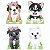 Cachorrinhos 01 4 Displays 25cm - Imagem 1