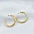 BRINCO ARGOLA TUBO GRANDE 30CM 5MM ESPESSURA EM OURO 18K - Imagem 1