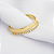 BRACELETE LISO RASGADO MEIO COM ZIRCONIA EM OURO 18K - Imagem 1