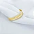 BRACELETE LISO RASGADO MEIO COM ZIRCONIA EM OURO 18K - Imagem 1