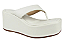 Tamanco Littz Salto Anabella Calce Facil Conforto Off White - Imagem 1