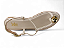 Sandalia Anna Flor Rasteira Tira Unica Com Adorno Off White - Imagem 5