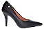 Scarpin Vizzano Com Detalhe Dourado Salto Alto Fino  Preto - Imagem 2