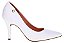 Scarpin Vizzano Com Detalhe Dourado Salto Alto Fino  Branco - Imagem 2