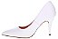 Scarpin Vizzano Com Detalhe Dourado Salto Alto Fino  Branco - Imagem 4