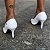 Scarpin Vizzano Com Detalhe Dourado Salto Alto Fino  Branco - Imagem 8