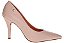 Scarpin Vizzano Com Detalhe Dourado Salto Alto Fino  Bege - Imagem 3