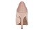 Scarpin Vizzano Com Detalhe Dourado Salto Alto Fino  Bege - Imagem 6