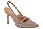 Scarpin Vizzano Verniz Salto Fino Tiras Com Fivelas Taupe - Imagem 1