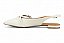 Mule Vizzano Bico Fino Tiras Com Fivela Verniz Branco Off - Imagem 4