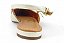 Mule Vizzano Bico Fino Tiras Com Fivela Verniz Branco Off - Imagem 6