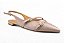 Mule Vizzano Bico Fino Tiras Com Fivela Verniz Taupe - Imagem 3