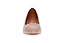 Scarpin Vizzano Salto Bloco Calce Facil Detalhe Dourado Bege - Imagem 3