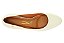 Scarpin Vizzano Salto Bloco Calce Facil Detalhe Dourado Branco Off - Imagem 6