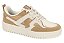Tenis Vizzano Flat Com Cadarço Com Recortes Branco Off - Imagem 1