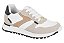 Tenis Vizzano Casual Com Recortes Com Cadarço Antiderrapante Branco/Cinza - Imagem 1