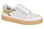 Tenis Vizzano Com Cristais Glitter Cadarço Solado Antiderrapante Branco/Dourado - Imagem 1