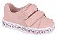 Tenis Infantil Molekinha Solado Estampado Fechamento Em Velcro Rosa - Imagem 1