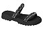 Papete Infantil Molekinha 2 Tiras Strass Calce Facil  Cristal/Preto - Imagem 1