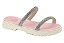 Papete Infantil Molekinha 2 Tiras Strass Calce Facil  Cristal/Creme - Imagem 1