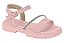 Sandalia Rasteira Molekinha Tira Com Strass Rosa - Imagem 1