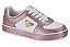 Tenis Infantil Molekinha Com Cadarço Detalhes Dourado Branco/Rosa - Imagem 1