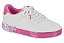 Tenis Casual Infantil Molekinha Com Cadarço Branco/Rosa - Imagem 1