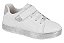 Tenis Infantil Casual Molekinha Com Velcro E Glitter Branco/Prata - Imagem 1