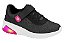 Tenis Infantil Molekinha Com Velcro Solado Com Led  Preto/Preto - Imagem 1