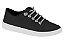 Tenis Infantil Casual Molekinha Com Strass E Cadarço Preto Branco - Imagem 1