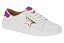Tenis Infantil Molekinha Casual Com Detalhe De Estrela Fechamento De Cadarço  Branco/Pink - Imagem 1
