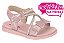 Sandalia Rasteira Infantil Molekinha Tiras E Laço Rosa - Imagem 1