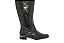 Bota Vizzano Cano Longo Montaria Salto Bloco Com Detalhe Dourado Preto - Imagem 6