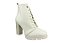 Bota Vizzano Coturno Salto Alto Cano Médio Branco Off - Imagem 3