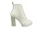 Bota Vizzano Coturno Salto Alto Cano Médio Branco Off - Imagem 4