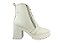 Bota Feminino Vizzano Coturno Com Pedraria Salto Bloco Branco Off - Imagem 2
