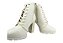Bota Feminino Vizzano Coturno Com Pedraria Salto Bloco Branco Off - Imagem 4