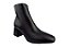 Bota Vizzano Salto Bloco Com Ziper Cano Medio Preto - Imagem 3