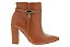 Bota Vizzano Montaria Cano Baixo Bico Fino Ziper Caramelo - Imagem 2