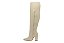 Bota Vizzano Montaria Ziper Cano Longo Com Salto Alto Branco Off - Imagem 3