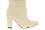 Bota Vizzano Montaria Ziper Cano Longo Com Salto Alto Branco Off - Imagem 5