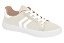 Tenis Casual Feminino Moleca Com Listra  Branco Off - Imagem 1
